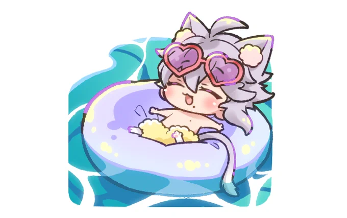 ぷかぷかねこちゃん