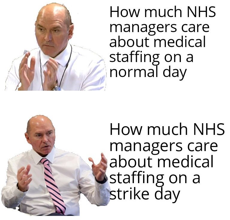It's amazing how many people are animated about staffing levels on strike days