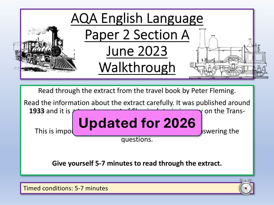 AQA English Language Paper 2 June 2023 walkthrough - updated for the 2026 questions. Previously downloaded? Get the update free.
tes.com/teaching-resou…
#teamenglish #edutwitter #teachertwitter #gcses #gcses2026 #aqa #aqa2026 #teachers #teach #teaching #teacherlife #students