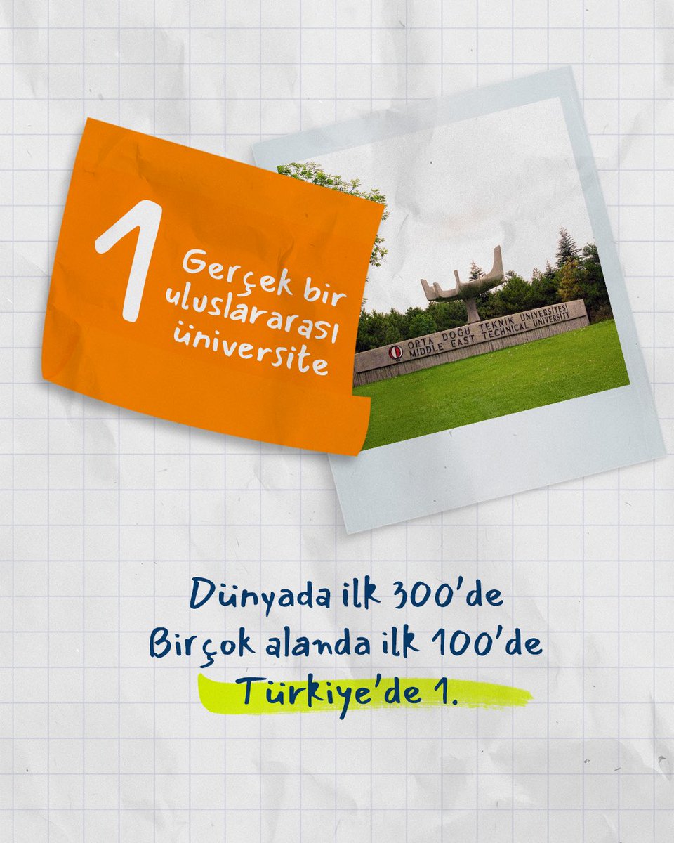 METU_ODTU's tweet photo. ODTÜ’de okumak ne demek? Gel, birlikte keşfedelim!

“İyi bir üniversite” tanımı burada yazılıyor.
ODTÜ’de okumak için 10 güçlü nedeni bir araya getirdik.

Peki, sen hangisinde kendini buluyorsun? https://t.co/yaXll40dgv