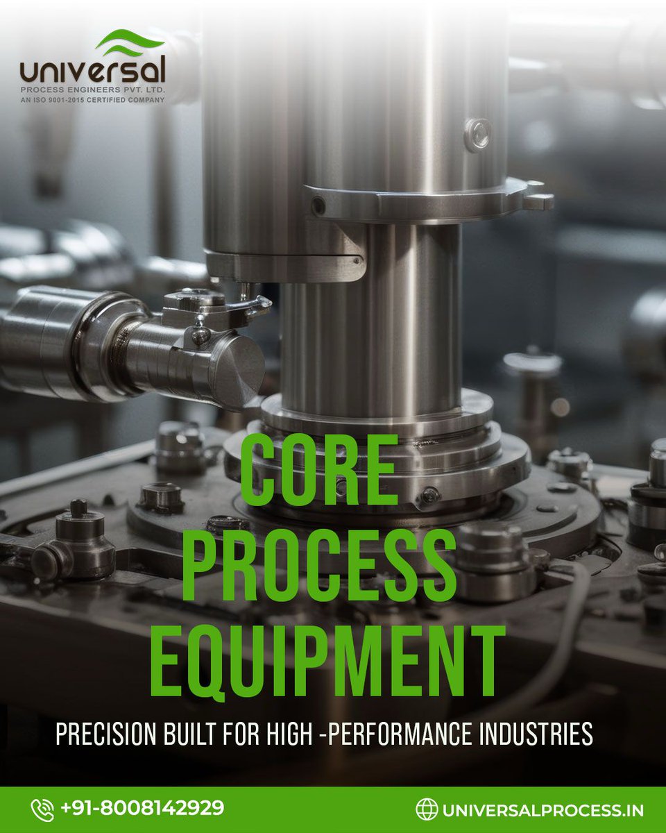 UPEengineers's tweet photo. Engineered for Excellence.
At Universal Process Engineers, our Core Process Equipment is built with precision to power high-performance industries.
From design to delivery, we ensure reliability, durability, and unmatched output.

#UniversalProcessEngineers #CoreProcessEquipment https://t.co/PyerShxQDP