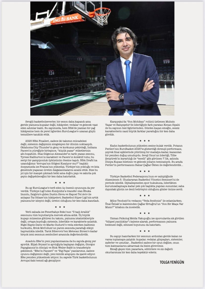 spormedyacomm's tweet photo. Türkiye’nin saygın basketbol dergisi Ribaund’un 85. sayısı çıktı. Genel yayın yönetmenliğini Tolga Yenigün’ün yaptığı dergi 8 yıldır okurlarıyla buluşuyor. #ribaund #tolgayenigün #basketbol @RibaundDergi @tolgayenigun @TBF https://t.co/W1A3scfiLS
