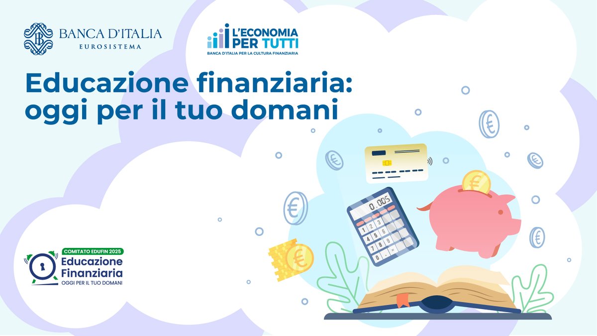 Banca d'Italia (@bancaditalia) on Twitter photo #NovembreEdufin2025 📢 Torna dal 1° al 30 novembre il Mese dell’educazione finanziaria <a href="/ITAedufin/">Comitato EduFin</a>.
Dal 1/9 al 17/10 potranno candidare le proprie iniziative associazioni, istituzioni, imprese, scuole, #PA e ogni organizzazione interessata.
Info👉economiapertutti.bancaditalia.it/notizie-e-rubr… #NovembreEdufin2025 📢 Torna dal 1° al 30 novembre il Mese dell’educazione finanziaria <a href="/ITAedufin/">Comitato EduFin</a>.
Dal 1/9 al 17/10 potranno candidare le proprie iniziative associazioni, istituzioni, imprese, scuole, #PA e ogni organizzazione interessata.
Info👉economiapertutti.bancaditalia.it/notizie-e-rubr…