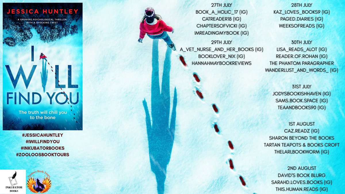 Hannah May Book Reviews (@beinghannahmay) on Twitter photo Book 32 of 2025 was this chilling thriller! See my review here: hannahmaybookreviews.wordpress.com/2025/07/29/boo…
Thank you to <a href="/ZooloosBT/">ZooloosBookTours</a> for my spot on the tour! <a href="/inkubatorbooks/">inkubatorbooks</a> 😊
#booktwt #bookreview #bookblog #bookblogger #zooloosbooktours #iwillfindyou Book 32 of 2025 was this chilling thriller! See my review here: hannahmaybookreviews.wordpress.com/2025/07/29/boo…
Thank you to <a href="/ZooloosBT/">ZooloosBookTours</a> for my spot on the tour! <a href="/inkubatorbooks/">inkubatorbooks</a> 😊
#booktwt #bookreview #bookblog #bookblogger #zooloosbooktours #iwillfindyou