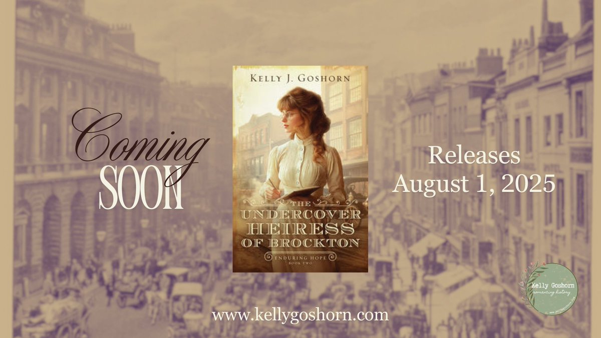Only a few more days until Etta and Leo's story is in reader's hands. If you love stories with real historical events, swoony heroes, and feisty heroines, then The Undercover Heiress of Brockton is for you! #HistoricalRomance #faithandfiction #booklovers a.co/d/4wfmmiY