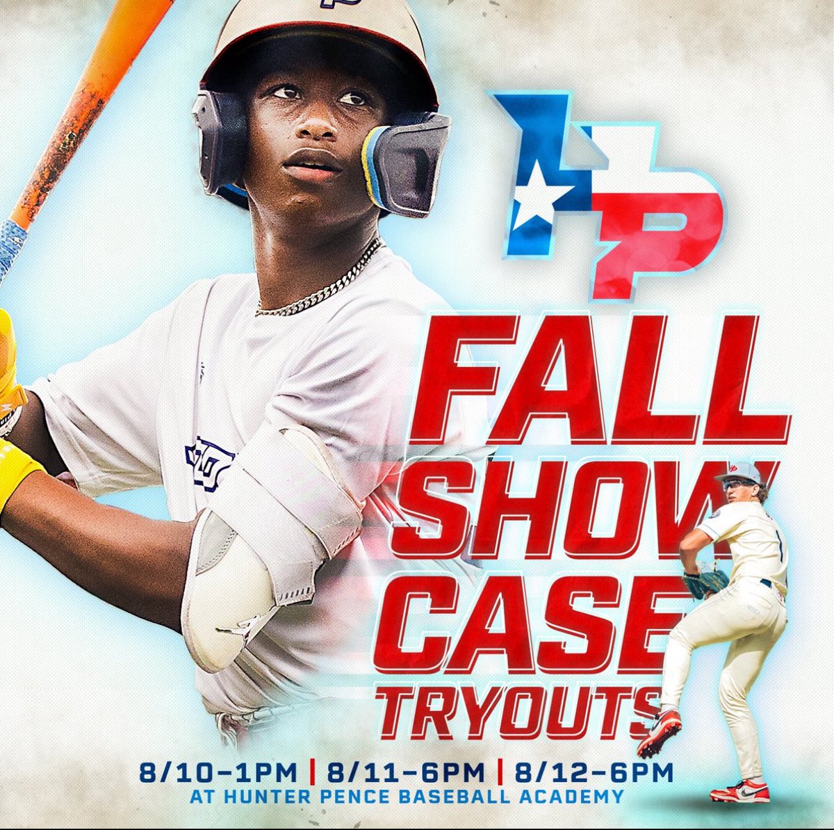 🔔 Fall Showcase Team Tryouts 🔔 

👨‍🎓 2026, 2027, 2028 &amp; 2029 
📍 HPBA
📅 August 10th - 1pm
📅 August 11th - 6pm
📅 August 12th - 6pm