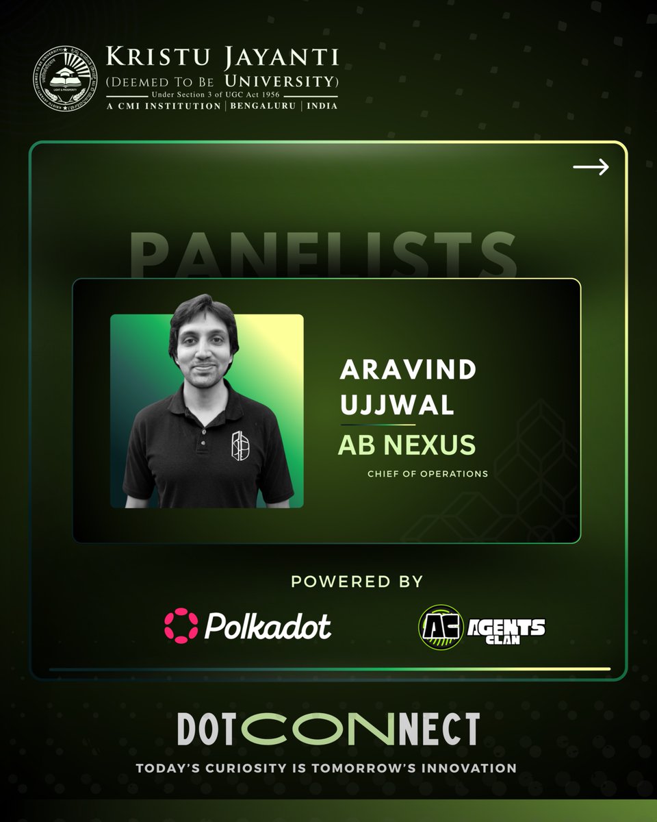 We are proud to welcome <a href="/aravind_ujjwal/">Aravind Ujjwal</a> , Chief of Operations at DeFiVerse, as a distinguished Panelist at Dot Connect.

With over 8 years of experience in crypto asset management, Aravind is a seasoned blockchain entrepreneur who began his journey in 2017 through crypto mining.