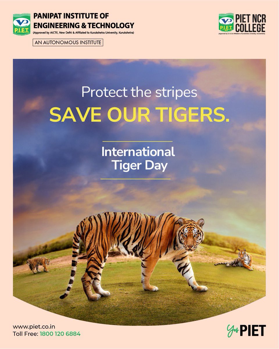 Roaring for a cause this International Tiger Day! 🐅🌿

Let’s protect our majestic big cats and preserve the balance of nature.

Every roar counts. Every life matters.

#InternationalTigerDay #SaveTigers #RoarForTigers #WildlifeConservation #ProtectOurPlanet #BigCatConservation
