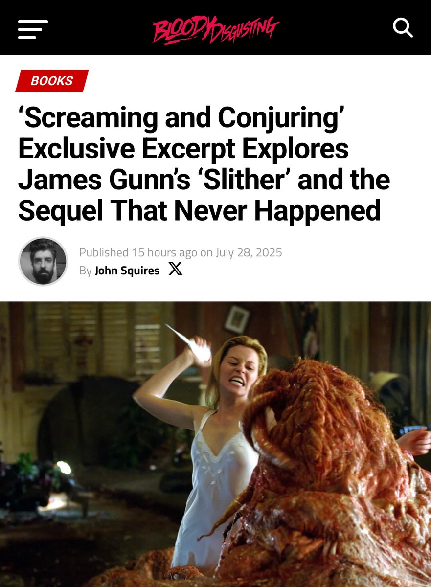 1984 Publishing (@1984prods) on Twitter photo Check out this new excerpt from <a href="/ClarkCollis/">Clark Collis</a>' upcoming SCREAMING AND CONJURING over at <a href="/BDisgusting/">Bloody Disgusting</a>!
bloody-disgusting.com/books/3890256/…
#jamesgunn #Superman2025 #supermanmovie #superman #slither #screamingandconjuring #clarkcollis Check out this new excerpt from <a href="/ClarkCollis/">Clark Collis</a>' upcoming SCREAMING AND CONJURING over at <a href="/BDisgusting/">Bloody Disgusting</a>!
bloody-disgusting.com/books/3890256/…
#jamesgunn #Superman2025 #supermanmovie #superman #slither #screamingandconjuring #clarkcollis