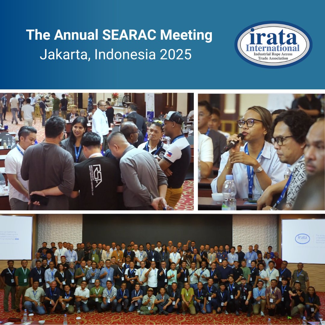 The South East Asia Regional Advisory Committee (SEARAC) annual meeting brought together Members from across the region.

IRATA CEO Sheila Kondaveeti was in attendance, offering valuable insights and participating in open discussions with members. 

#SEARAC #IRATA #Indonesia