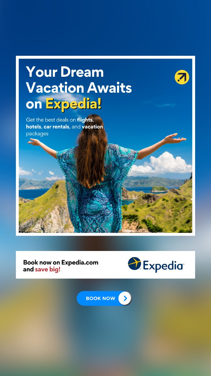 Plan your dream trip with Expedia through Indica News! ✈️🏖️ Exclusive deals on flights, hotels, and more await. Book now: f.mtr.cool/jdrssufucc 🧳✨ #IndicaNews #TravelWithExpedia #Expedia