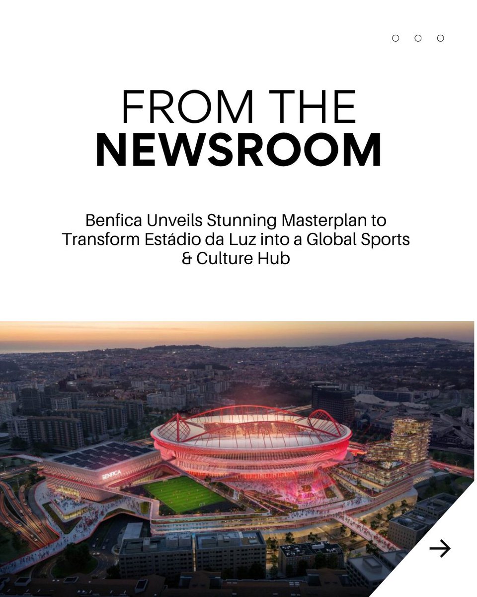 Benfica reveals a bold stadium masterplan new arenas, fan plazas and LED-lit façades redefining Lisbon’s sporting future.

Read more here.👉architectsdatafile.co.uk/news/benfica-u…

#EstadioDaLuz #BenficaMasterplan #StadiumDesign #ADF #ArchitectsDatafile