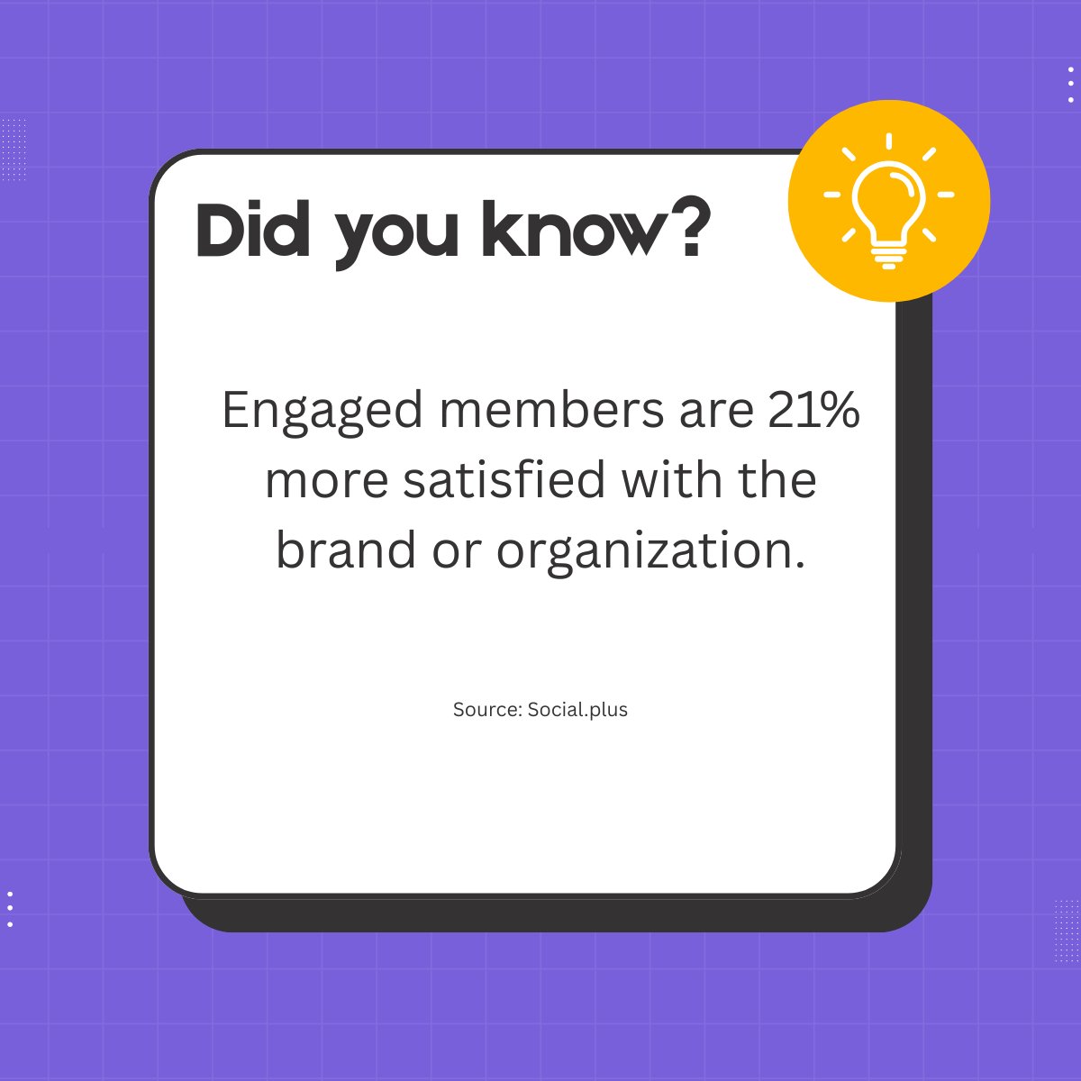 Engaged community members are 21% more satisfied with the brand or organization.

That’s the power of belonging, feedback, and real connection.

Want loyal users? Build a space where they feel seen.

#CommunityBuilding #CustomerSuccess  #EngagementMatters