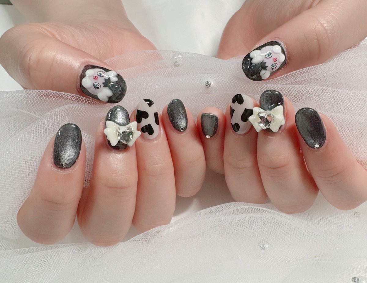 dbdm_ominmin's tweet image. 大好きなゴチムでネイルしてもらったー𐔌՞ ܸ. .ܸ՞𐦯可愛すぎる!
手がむくんでパンパンだが😇