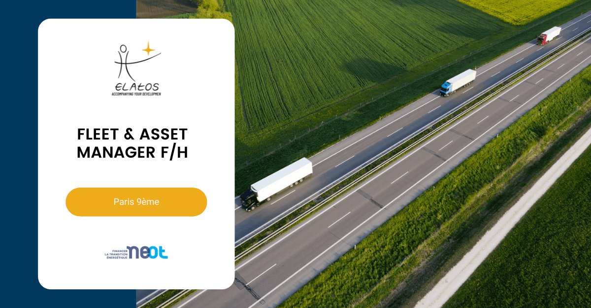🔋 Envie de contribuer activement à la réussite d’une entreprise ambitieuse à taille humaine, qui mise sur une vision claire, stable et tournée vers l’avenir ?

 #Recrutement Fleet &amp; Asset Manager International f/h pour Neot (Paris 9ème). 

→ bit.ly/4lTMX12

#emploi