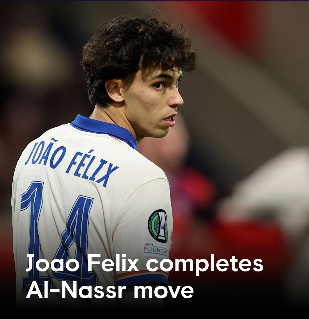 Vince™ (@blue_footy) on Twitter photo ‼️Official‼️
Joao Felix has departed Chelsea and signed a permanent deal with Al-Nassr.
~ <a href="/ChelseaFC/">Chelsea FC</a> ‼️Official‼️
Joao Felix has departed Chelsea and signed a permanent deal with Al-Nassr.
~ <a href="/ChelseaFC/">Chelsea FC</a>