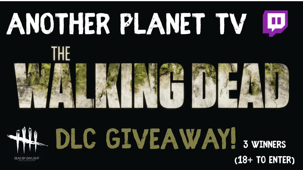 THE WALKING DEAD DBD DLC GIVEAWAY! 🧟‍♂️ 
3 x winners can get their hands on the most anticipated chapter in Dead by Daylight! 
(MUST BE 18+ TO ENTER)   

Enter the Giveaway! (link below!)