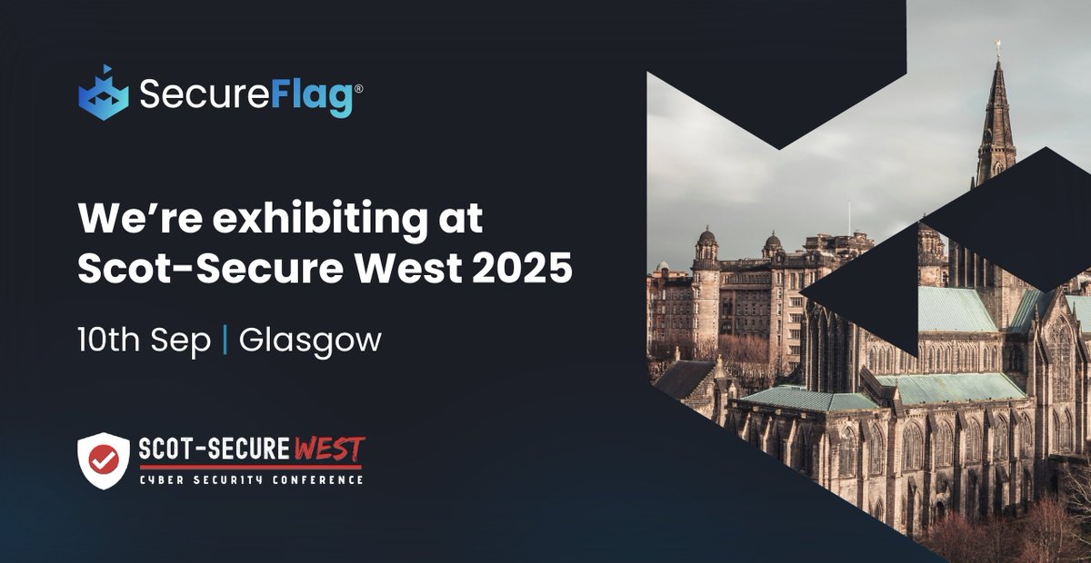 Just a little early nudge so you can save the date!

#ScotSecureWest is coming up on 10 September in Glasgow, and we’d love to meet you.

We’ll be there chatting about secure coding, threat modeling, and #cybersecurity throughout the day.

We’re looking forward to it!

#AppSec