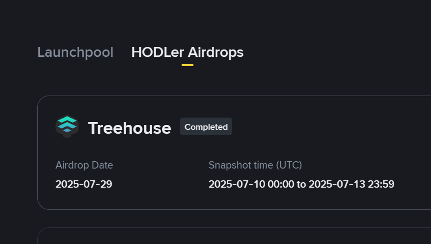 🪂Yeni HODLer Airdrop $TREE (<a href="/TreehouseFi/">Treehouse</a>) duyuruldu!

💰Kilitlenen #BNB başına 0.75 adet ücretsiz token dağıtmış.

Önümüzdeki saatlerde listeleniyor. 📈📉
Bakalım temettü performansı nasıl olacak?