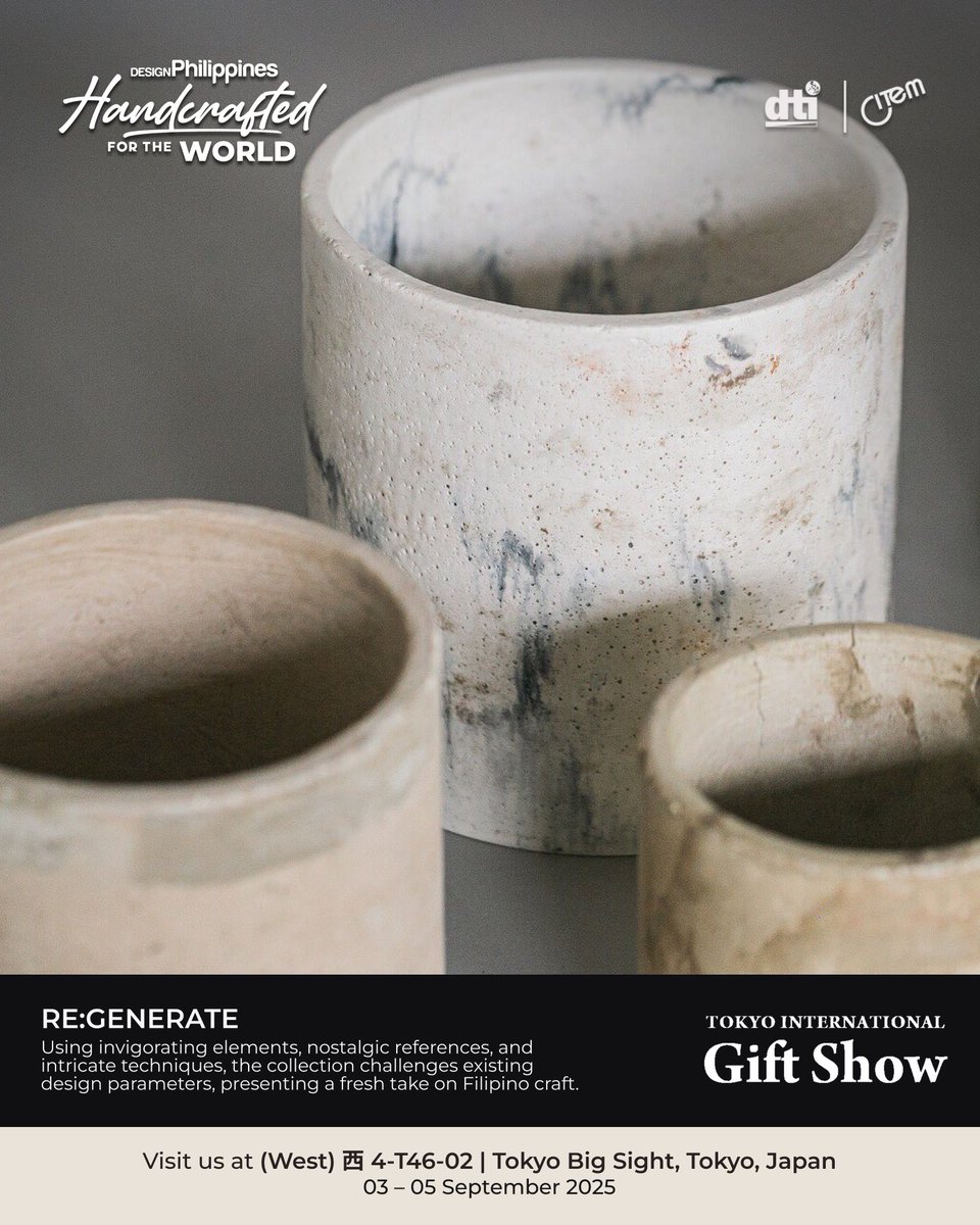 CITEMPh's tweet image. DESIGNPhilipines goes to Tokyo International Gift Show 2025!
📅 03 – 05 September 2025
📍Tokyo Big Sight, Tokyo, Japan
🗺️ (West) 西4-T46-02