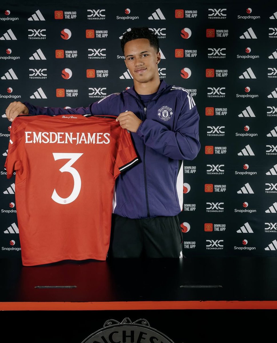 Harley Emsden-James has been unveiled at #mufc after his move from Southampton. The young defender has played for England at youth level