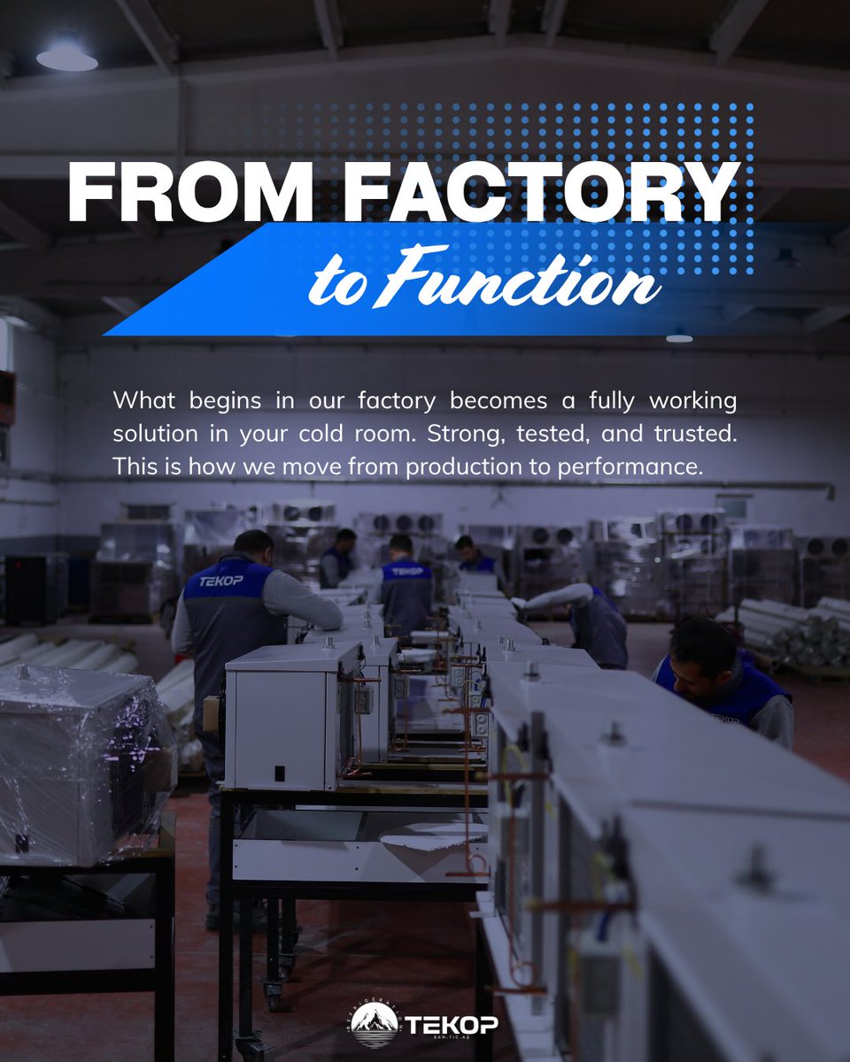 At Tekop, we design and manufacture refrigeration systems that perform reliably in demanding cold storage conditions.
Have questions about our products or looking for a custom solution? info@tekop.com.tr
#ContactUs #ColdRoomExperts #TekopRefrigeration #ColdStorageSupport
