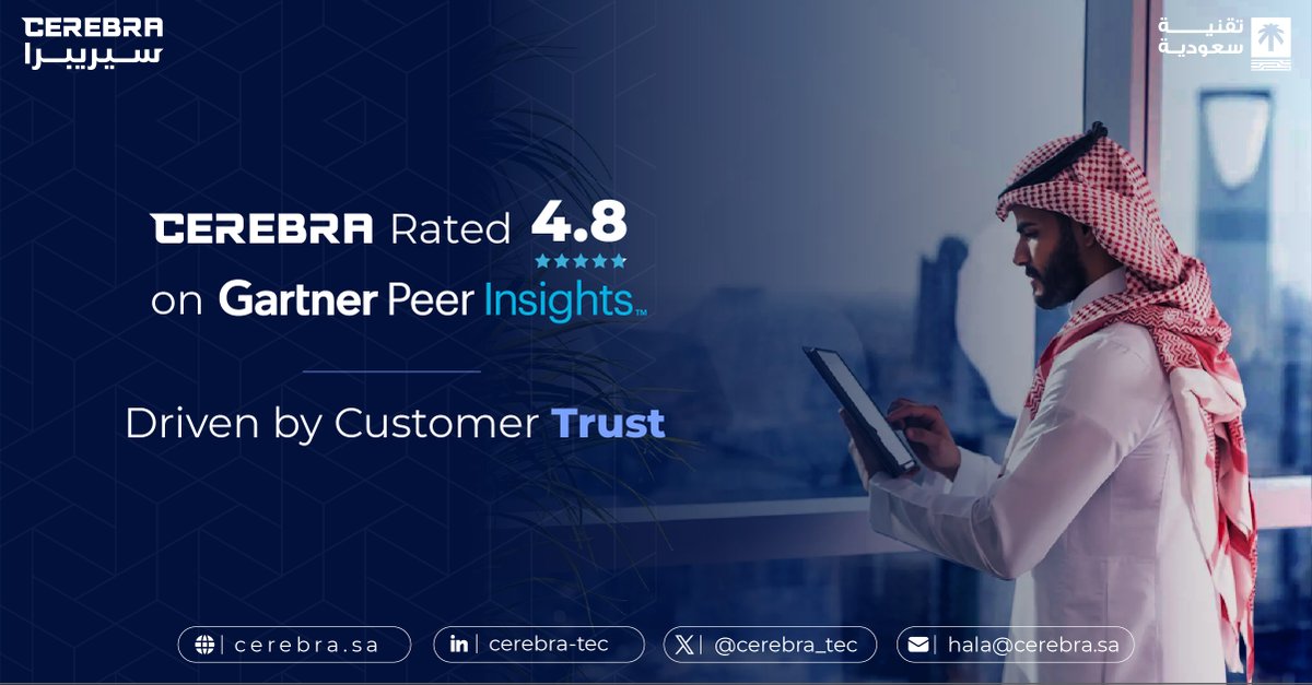 At Cerebra, we’re proud to be rated 4.8 out of 5 on <a href="/Gartner_inc/">Gartner</a> Peer Insights, reflecting strong customer trust in our cybersecurity solutions. 🌟 🔐

✔️ Awareness, anti-phishing, and identity solutions
✔️ Flexible cloud and deployment options
✔️ Trusted by leading organizations