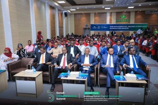 Today in Mogadishu, Finance Minister <a href="/BihiEgeh/">Bihi Egeh</a> opens the Fifth Somali Business Innovation Summit.

The summit aims to foster entrepreneurship and innovation within the Somali business community, providing a platform for local startups to showcase their ideas and connect with