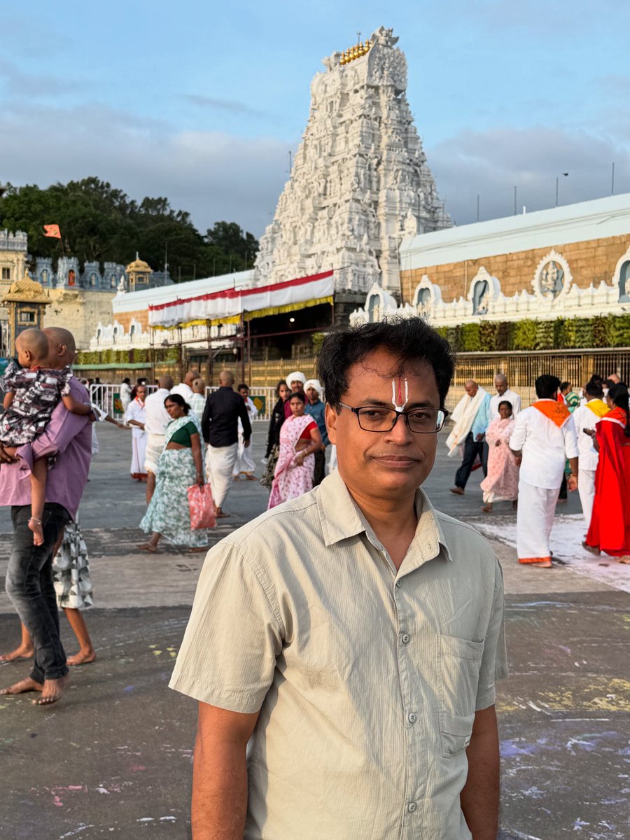 At the Tirupati Balaji temple, Tirupati, Andhrapradesh, India