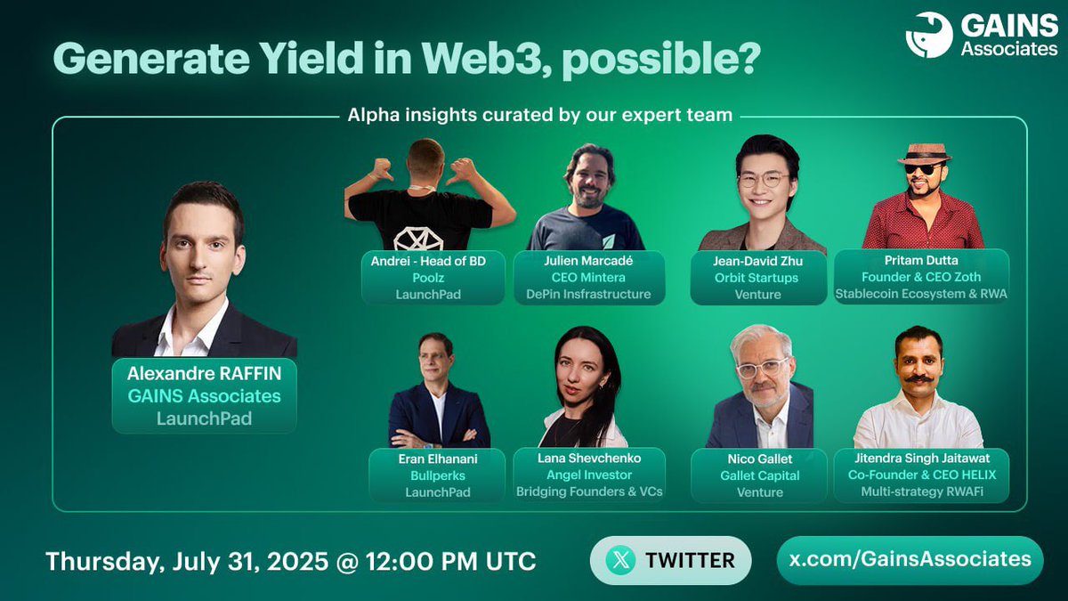 Participating in another Twitter spaces about generating yield and revenues in web3!