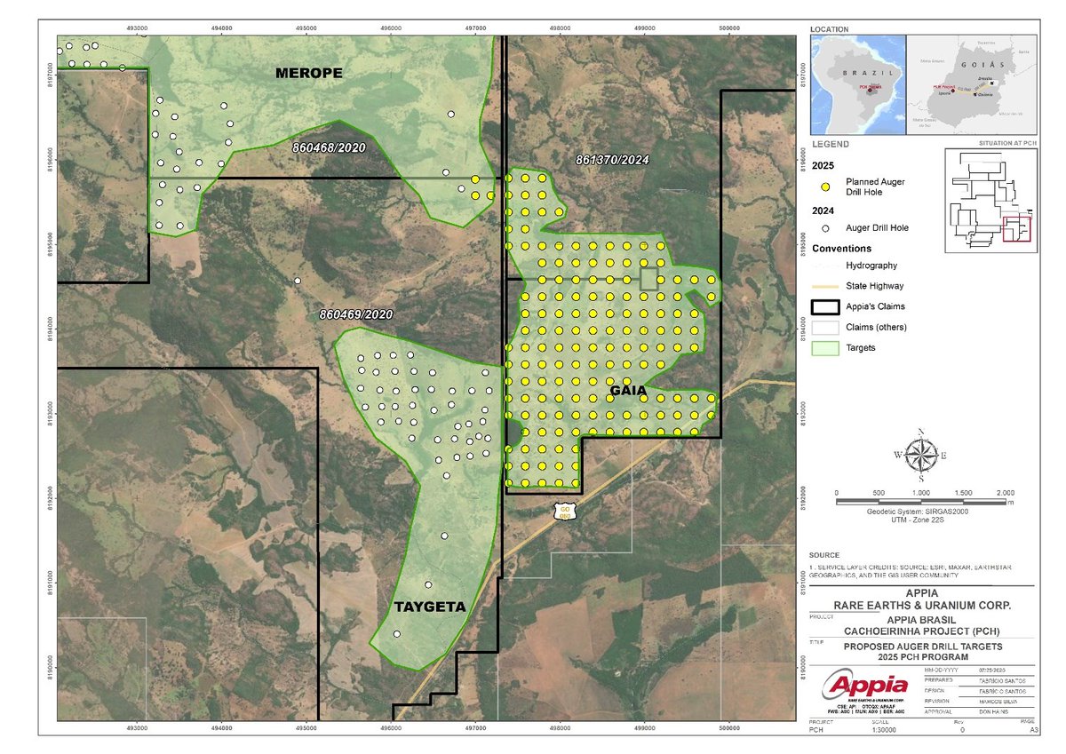 InvestorNews (@in8news) on Twitter photo Appia Acquires Two New Auger Drills and Launches New Drill Program at Gaia Target Adjacent to Taygeta and Merope, PCH REE Project, Brazil bit.ly/4l5m3lf
#RareEarths #CriticalMinerals #Uranium #Appia <a href="/Appiareu/">Appia Rare Earths & Uranium Corp. (CSE: API)</a> $API.C $APAAF Appia Acquires Two New Auger Drills and Launches New Drill Program at Gaia Target Adjacent to Taygeta and Merope, PCH REE Project, Brazil bit.ly/4l5m3lf
#RareEarths #CriticalMinerals #Uranium #Appia <a href="/Appiareu/">Appia Rare Earths & Uranium Corp. (CSE: API)</a> $API.C $APAAF