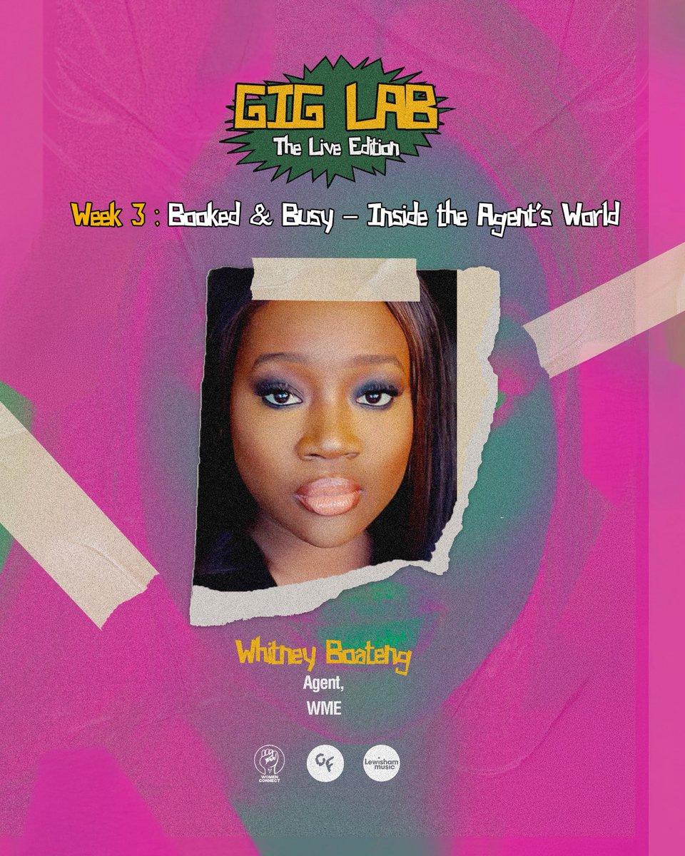 Week 3 we’re joined by Whit Boateng of <a href="/WME/">WME</a>. From Renowned to Paradigm &amp; <a href="/MetropolisMusic/">Metropolis Music</a>, she’s worked with Wretch32, Cruel Santino, Megan Thee Stallion, Juls, The Ends Festival &amp; more. We’ll be diving into bookings, tours &amp; what it takes to champion the next wave of talent 💫