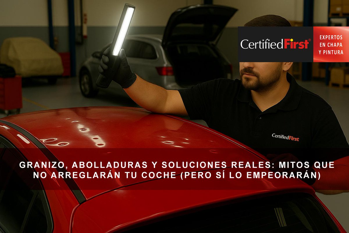 ¿Granizo? ❌ Nada de secadores ni hielo seco.
✅ Soluciones reales para que tu coche recupere su imagen impecable.
💥 Te contamos qué hacer y qué evitar.
👉 es.certifiedfirst.com/es/blog/2025/0…

#granizo #carrocería #chapaypintura #cocheperfecto #CertifiedFirst