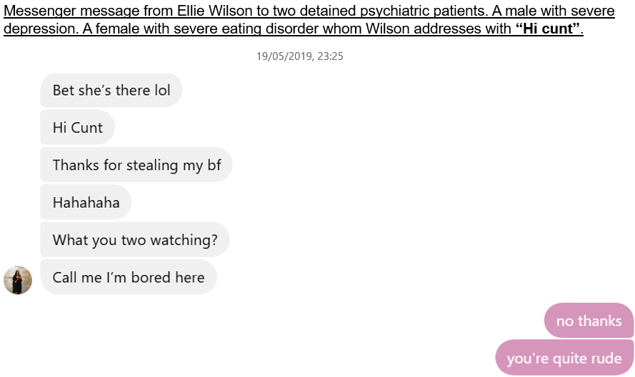 DrAMcFarlane's tweet image. Whatever you think about Daniel. 
Whatever you think about me.
How can anyone support Ellie Wilson, promote her in a documentary, hail her as a champion for woman, meet with her as First Minister @ScotGovFM and Cabinet Secretary @AConstance23 when she sends this kind of vulgar,…