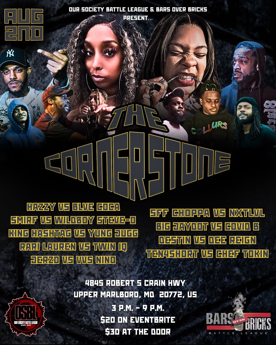 THIS SATURDAY! Depending on which ladies are in the building we might could finesse a lil #GetInTheField cypher or some shit👀

🎟️ eventbrite.com/e/146615981647…