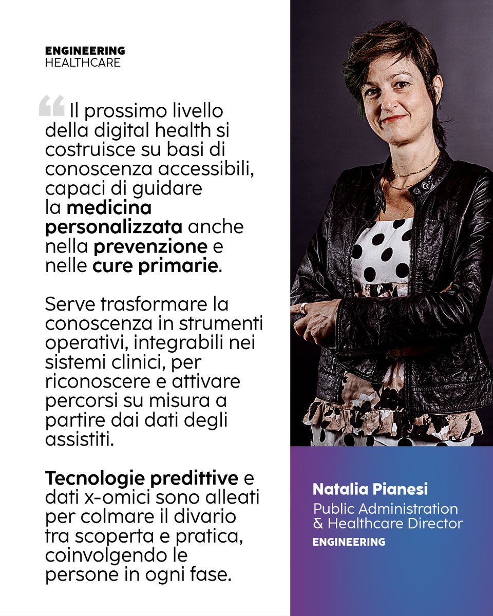 EngineeringSpa's tweet image. La #digitalhealth sta vivendo una trasformazione profonda, andando verso una sanità sempre più partecipativa e attenta alle esigenze di specialisti e pazienti.
In questo scenario, Eng contribuisce alla #digitalizzazione dei processi sanitari. 
Scopri come: eng.it/it/insights/pa…