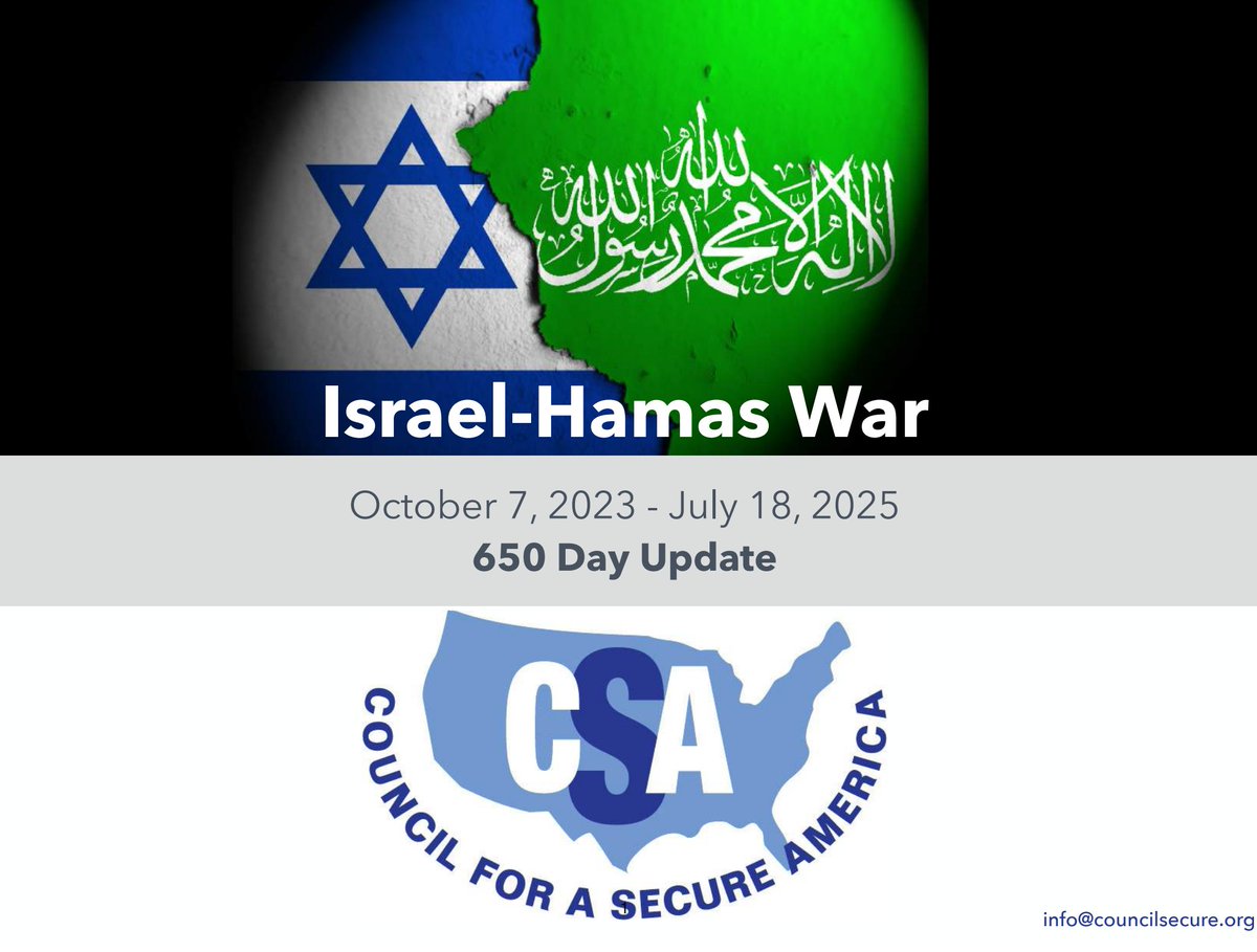Today, CSA is releasing our 650-Day Israel-Hamas War Report, an updated comprehensive analysis of the war between Israel and Hamas. This edition focuses on renewed attacks by the Houthis, who sank two ships and took crew members hostage, and on the situation in Syria involving