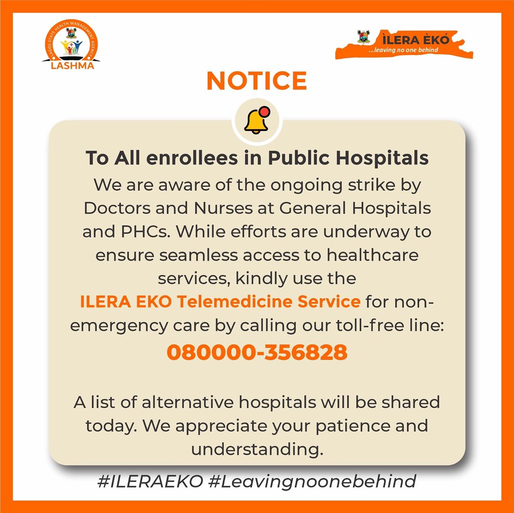 Lagos State Health Management Agency tweet media