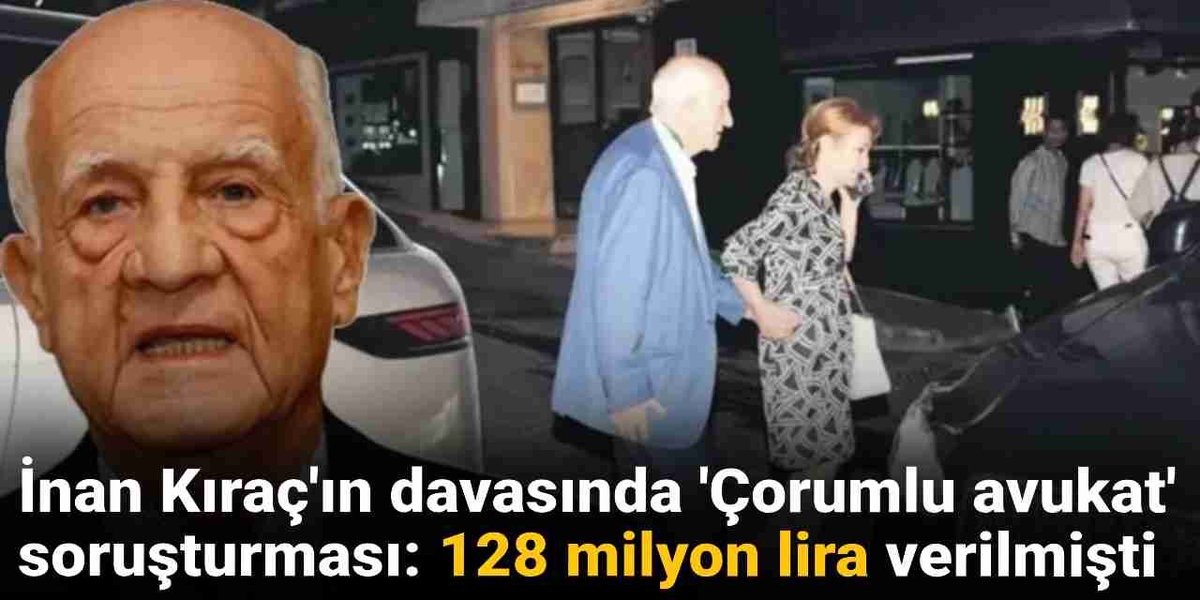 128 milyon lira verilmişti

İnan Kıraç davasında 'Çorumlu avukat' soruşturması
halktv.com.tr/gundem/hsk-ina…