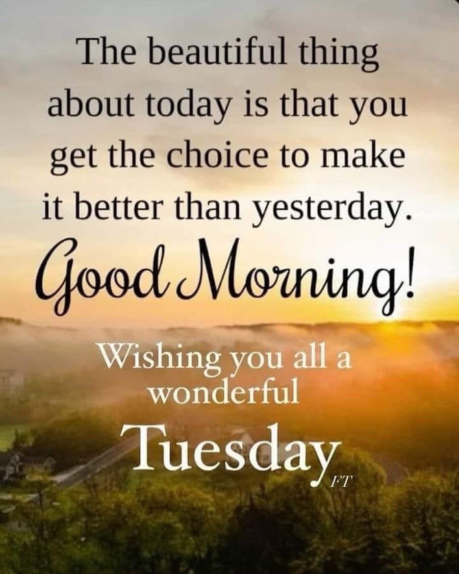 DiggerKPs139's tweet image. Good morning! Every day that we wake up, we have a choice of what we want to do with with this day. I am choosing to make the most of this day and make it better than yesterday. How about you? Have a great day! #Tuesday #TuesdayMorning #ChooseDay
