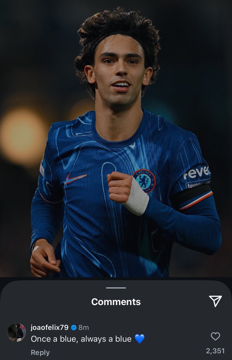 📱— Joao Felix on Instagram: “Once a blue, always a blue.” 🔵