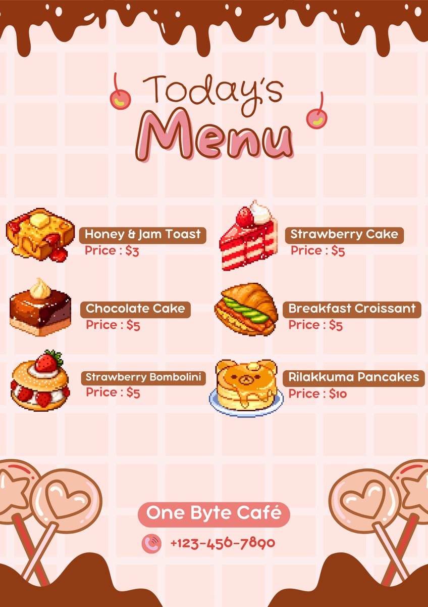 wanted to see what my pixel art would look like as a menu

isn't it sauurrrr cute