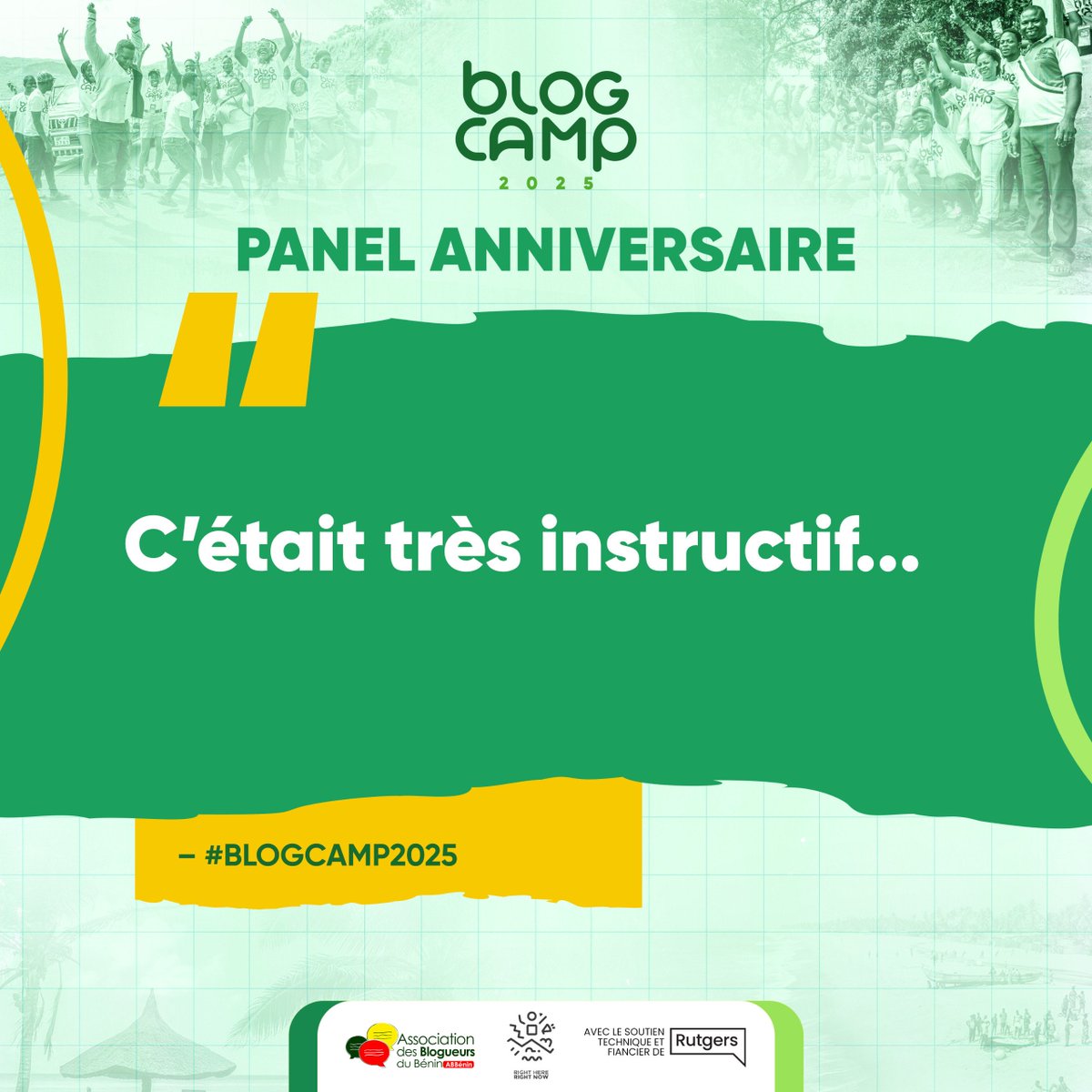 Merci d'avoir suivi !

#BlogCamp2025
#BlogueursduBenin