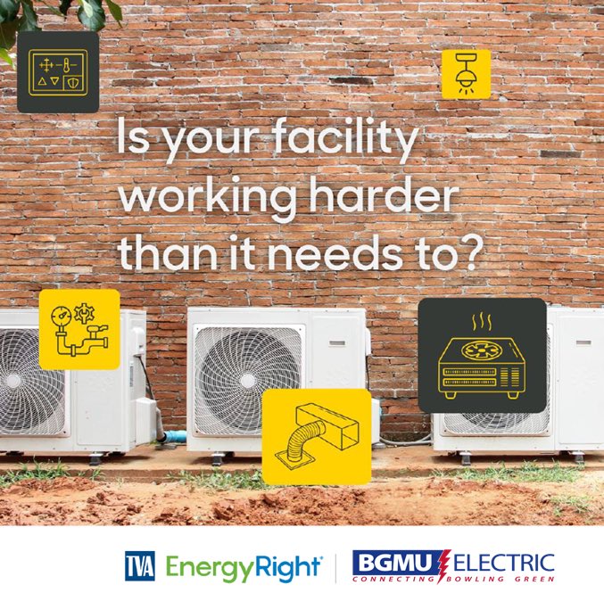 Is your facility struggling to keep up with the heat? Businesses that use over 1MW of energy
could benefit from a free energy assessment from TVA EnergyRight to determine the best ways to save and earn
incentives for upgrades. 
 
Apply at EnergyRight.com/business-indus….