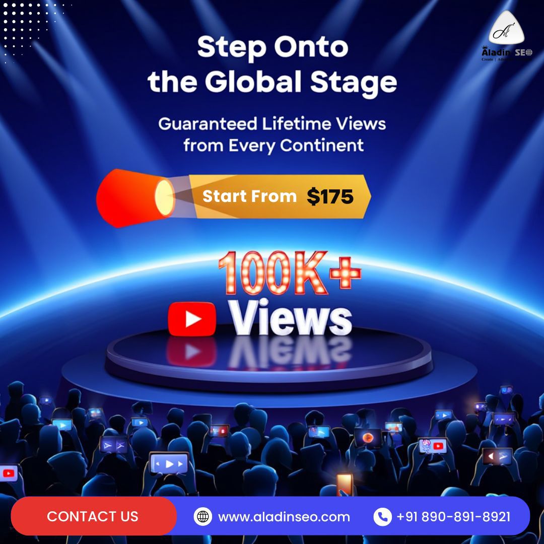 Aladinseo's tweet photo. Get 100K+ real YouTube views instantly! Guaranteed lifetime stability with global reach. Boost your channel’s fame—claim the spotlight and grow fast today!

#100kviews #aladinseo #youtubeadsviews https://t.co/gFXdFC34EF