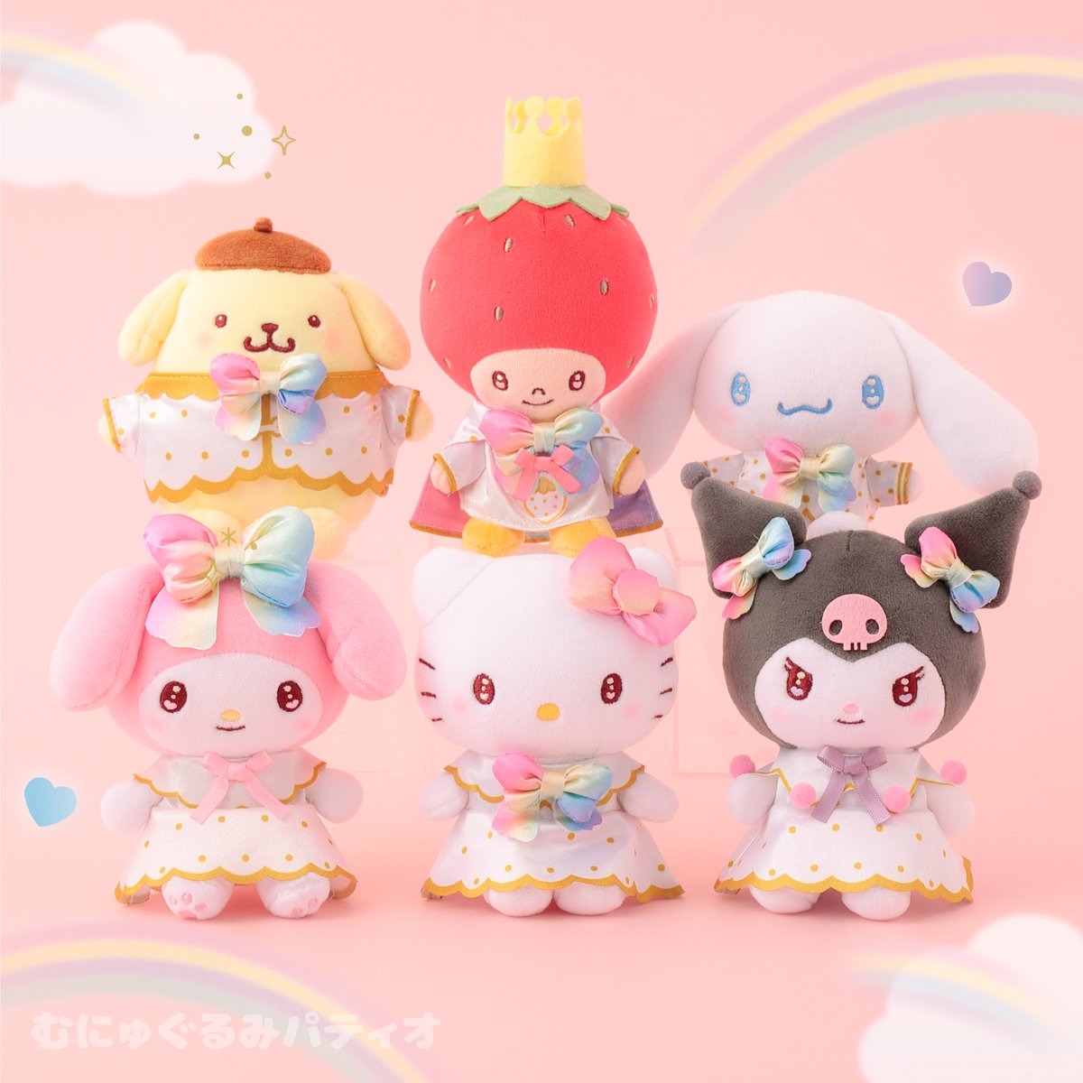 新品 サンリオキャラクターズなりきりいちごむにゅぐるみ ポムポム