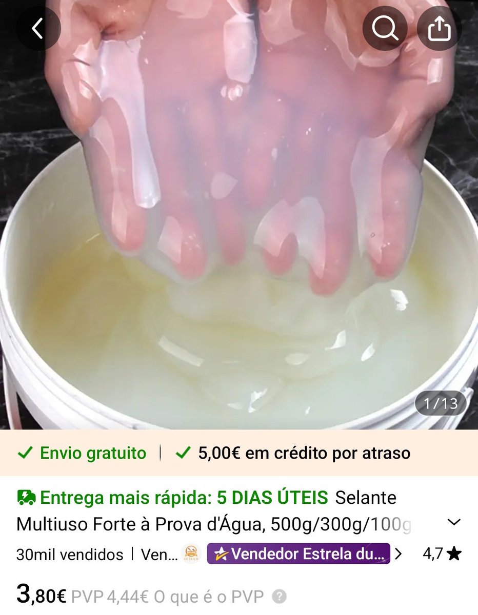 Da empresa que nos deu o iogurte cola tudo e a fita cola preta... Chega esta novidade ainda sem nome...