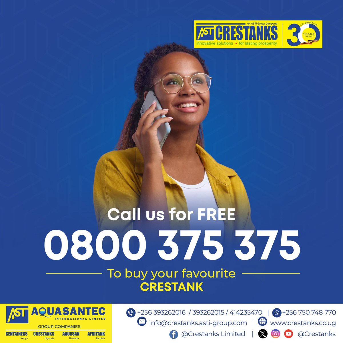 Dear Business Partners, Customers, and Prospective Clients,

As part of our commitment to improving service delivery, we are pleased to introduce our new toll-free landline: 0800 375 375, making it easier than ever to reach us.

You can now:

📌Access detailed product information
