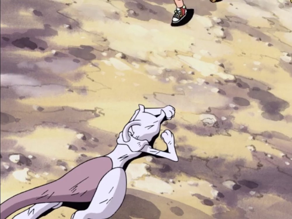 mewtwo_lives's tweet image. 我ココで拘束装置を破壊した後、満身創痍で自力で起き上がることも出来ずぐったりしてサトシに身体を預けるミュウツー…良い。