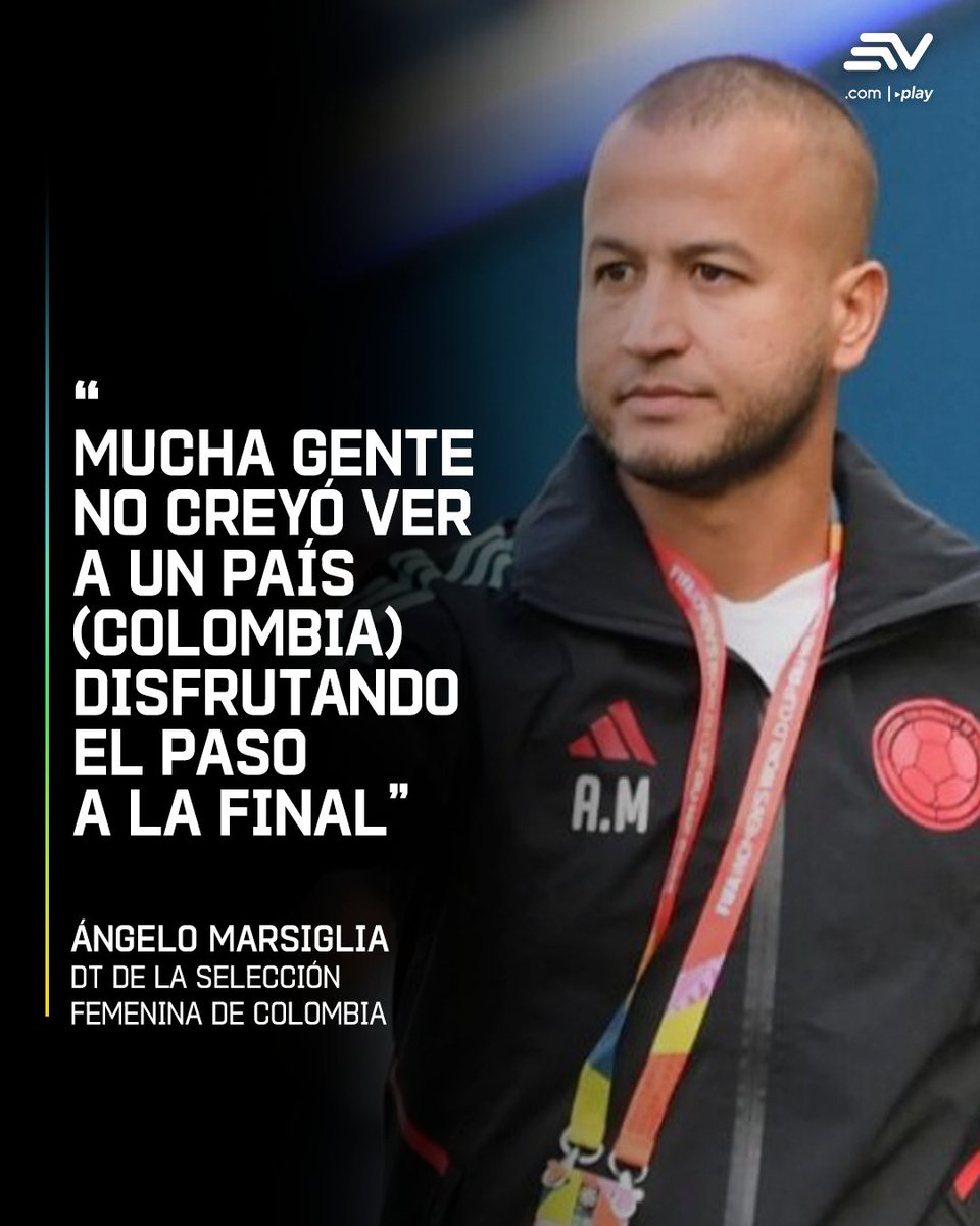 #EcuavisaSports | El DT de #Colombia, Ángelo Marsiglia, subrayó lo resiliente que ha sido su equipo durante la #CopaAmérica Femenina 🏆 que se disputa en #Ecuador, en la que tuvo un flojo arranque y este lunes venció en semifinales a #Argentina, una de las favoritas. 👉